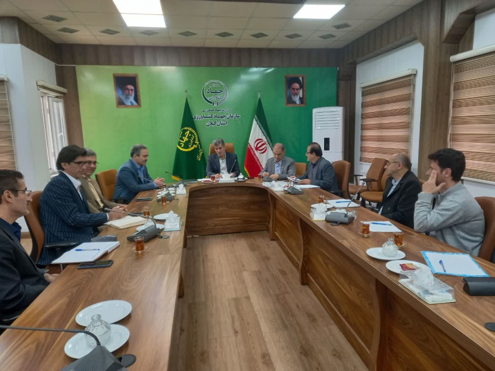 رئیس سازمان جهاد کشاورزی گیلان با روسای جدید مراکز دیدار کرد